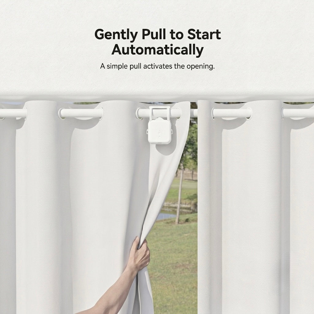 Easy-Install Smart Curtain Robot - Wireless Automatic Opener with App & Voice Control
